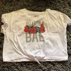 White crop top size large